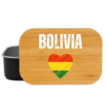 Ich liebe Bolivien, die Flagge Boliviens - Lunch Box - Schwarz - Vorne