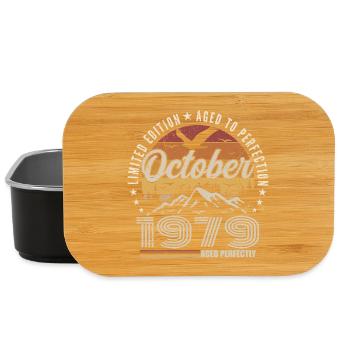 Octobre 1979 Cadeau Anniversaire - Octobre 1979 - Boîte à goûter - noir - Devant