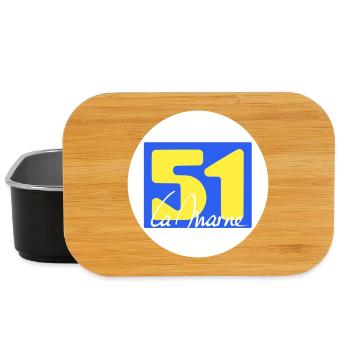 Iconic La Marne logo in bright colors - Lunch Box - black - Front