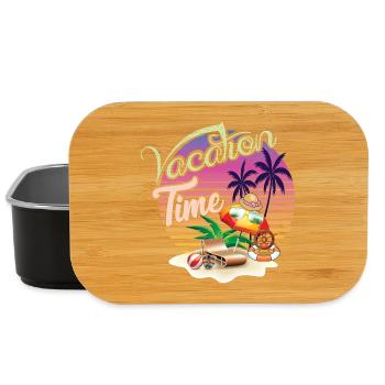 Casual Holiday Summer Motif - Lunch Box - black - Front