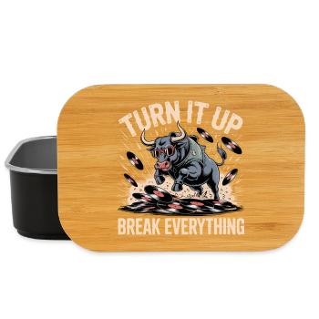 Dreh auf, Vinylbull - Lunch Box - Schwarz - Vorne