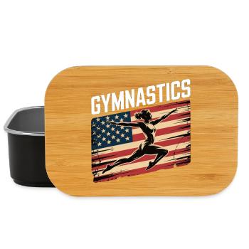 Saut du drapeau de la gymnastique américaine - Boîte à goûter - noir - Devant