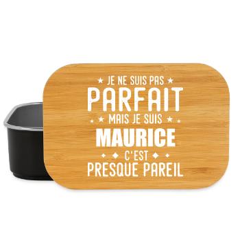 Mauritius: authentic, imperfect, top, perfection - Lunch Box - black - Front