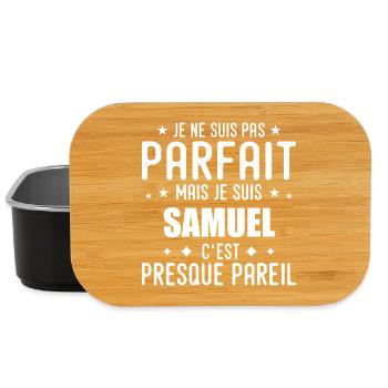 Samuel: authentisch, unvollkommen, oben, Perfektion - Lunch Box - Schwarz - Vorne
