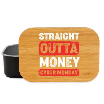 Cyber Monday shopping spree - Lunch Box - black - Front