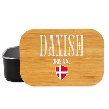 Danois original, fierté danoise - Boîte à goûter - noir - Devant