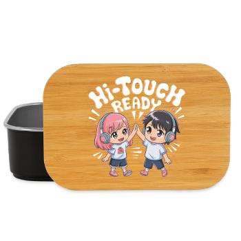 K-Pop Hi-Touch Funny Korea Maknae - Lunch Box - black - Front
