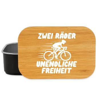 Zwei Räder - Unendliche Freiheit - Lunch Box - Schwarz - Vorne