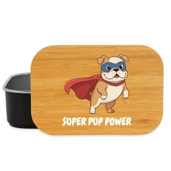 Superhelden Hund Cape - Lunch Box - Schwarz - Vorne