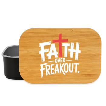 Faith Over Freakout Faith Jesus - Lunch Box - black - Front