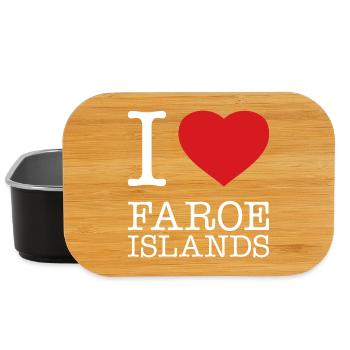 i love Faroe Islands - Lunch Box - black - Front