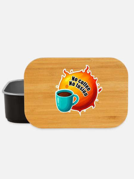 Sun No Coffee No Fusion - Lunch Box - Schwarz