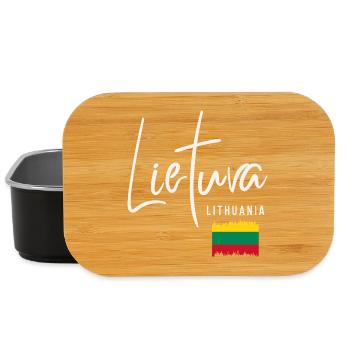 Lithuanian roots, I love Lithuania - Lunch Box - black - Front