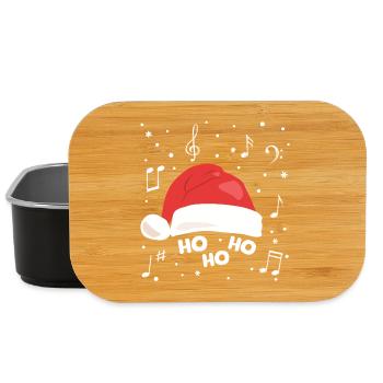 Chopeau de Noël musical avec notes musicales - Boîte à goûter - noir - Devant