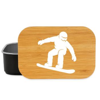 Sports d’hiver Minimalist Silhouette Snowboard - Boîte à goûter - noir - Devant