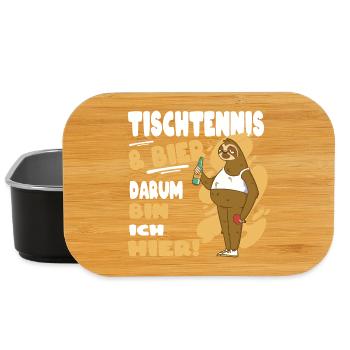 Tischtennisspieler Geschenke Tischtennis Outfits - Lunch Box - Schwarz - Vorne