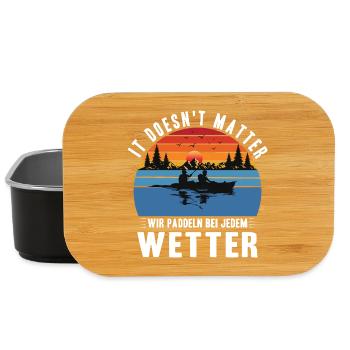 Kayaker Gifts Kayak Water Sports Outfits - Lunch Box - black - Front