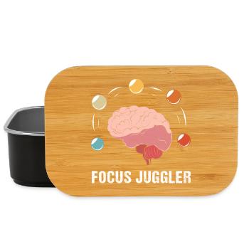 Don de l’autisme TDAH autiste Asperger - Boîte à goûter - noir - Devant