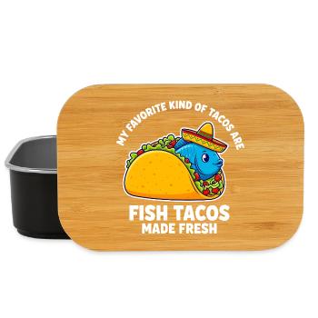 Mon type de tacos préféré est celui du fish tacos - Boîte à goûter - noir - Devant