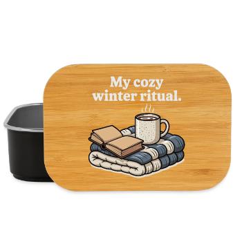 Mon cadeau de couvertures de café pour mon rituel hivernal douillet - Boîte à goûter - noir - Devant
