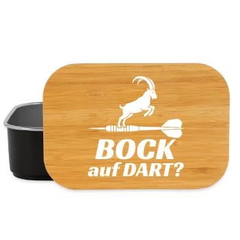 Des fléchettes sophistiquées ? – Design sportif minimaliste - Boîte à goûter - noir - Devant