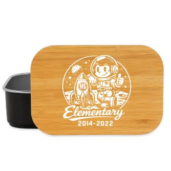 Astronaut and rocket in the cosmos - Lunch Box - black - Front
