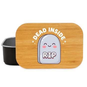 Niedliches RIP Grabstein-Design - Lunch Box - Schwarz - Vorne