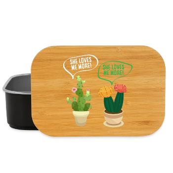 Plant Lover Plants Succulent Flower Love - Lunch Box - black - Front