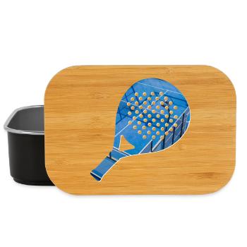 PADEL Racket Shirt, Hoodie, Cup, Cap - Lunch Box - black - Front
