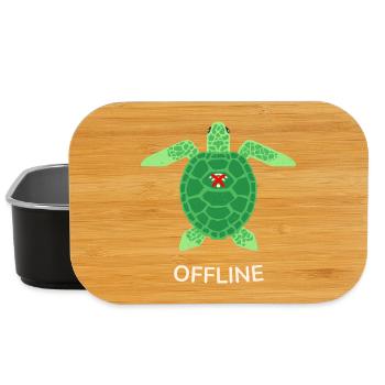 Mode hors ligne Tortue - Boîte à goûter - noir - Devant