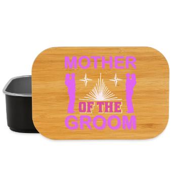 T-shirt cadeau de la mère du marié pour la maman du mariage - Boîte à goûter - noir - Devant