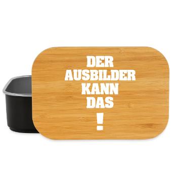 Saying instructor - Lunch Box - black - Front