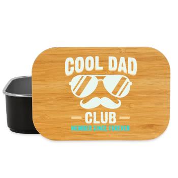 Club de papa cool, sweat à capuche drôle pour la fête des pères - Boîte à goûter - noir - Devant