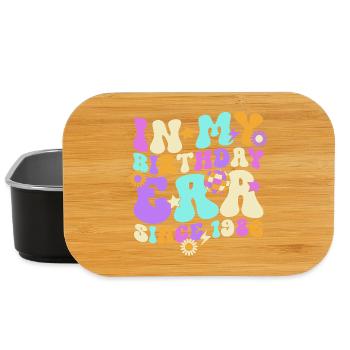 40th Birthday Retro Vintage Gift - Lunch Box - black - Front