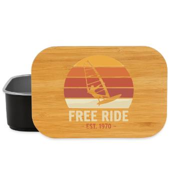 Windsurf shirt, hoodie, bag, cup, cap - Lunch Box - black - Front