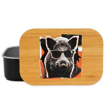 Cool Wild Boar Sunglasses Vintage - Lunch Box - black - Front