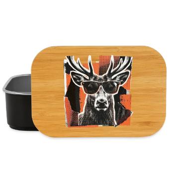 Deer Deer Sunglasses Vinatge - Lunch Box - black - Front