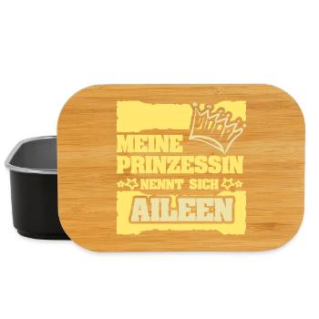Spruch Aileen - Lunch Box - Schwarz - Vorne