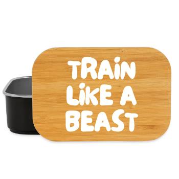 train like a beast - Lunch Box - black - Front
