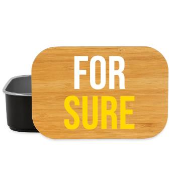 FOR SURE — Humour Viral - Boîte à goûter - noir - Devant