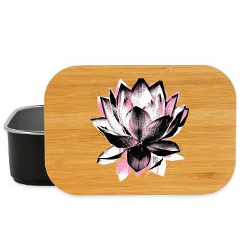 Lotus Flower Yoga - Lunch Box - black - Front