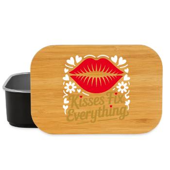 Küsse Heilen Alles - Lunch Box - Schwarz - Vorne