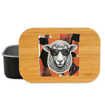 Sheep sheep - Lunch Box - black - Front
