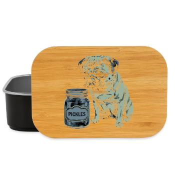 Hundefreund Design – Herz für Vierbeiner - Lunch Box - Schwarz - Vorne