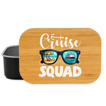 Voyage de vacances avec lunettes de soleil Cruise Squad - Boîte à goûter - noir - Devant