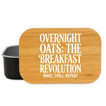 Overnight Oats Muesli Cereals Breakfast Revolution - Lunch Box - black - Front