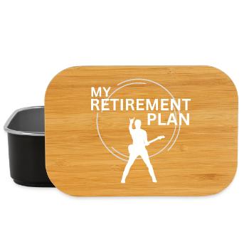 Rock Music Retirement Plan - Lunch Box - black - Front