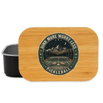  Funny Was That Out? Retro Pickleball Paddle - Lunch Box - Schwarz - Vorne