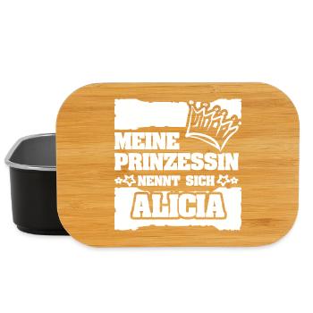 Geschenk für Alicia - Lunch Box - Schwarz - Vorne