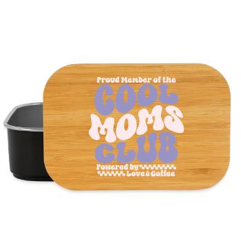 Cadeau des mamans pour la fête des mères - Club des mamans cool - Boîte à goûter - noir - Devant